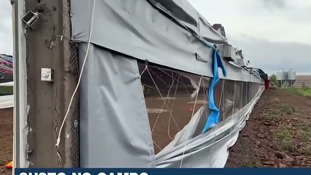 Professor retira alunos de sala antes de temporal arrancar telhado em Toledo, mas destruição deixa futuro do aeroclube incerto, segundo Band Paraná