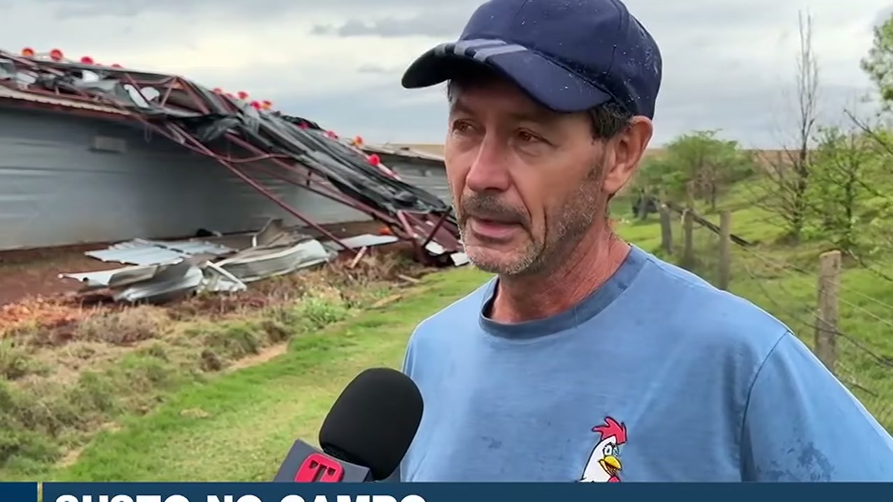 Professor retira alunos de sala antes de temporal arrancar telhado em Toledo, mas destruição deixa futuro do aeroclube incerto, segundo Band Paraná